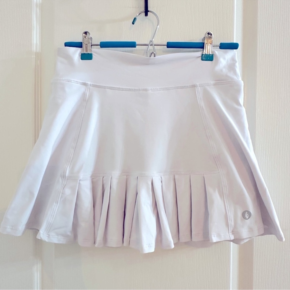 Dona Jo Brand Flirty Skirt / Skort (White) 14.5" Size 2(Large) pickleball tennis